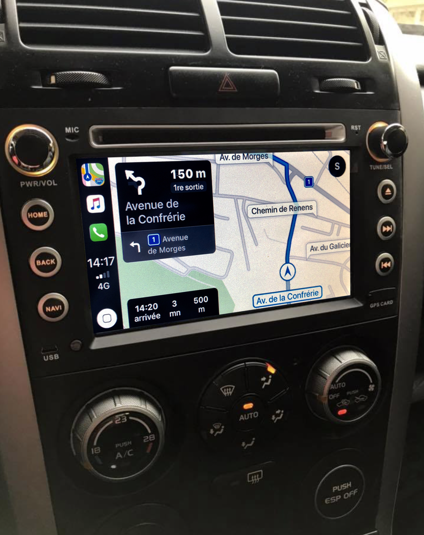 Autoradio tactile GPS Android 11.0 et Apple Carplay Suzuki Grand Vitara de 09/2005 à 2011