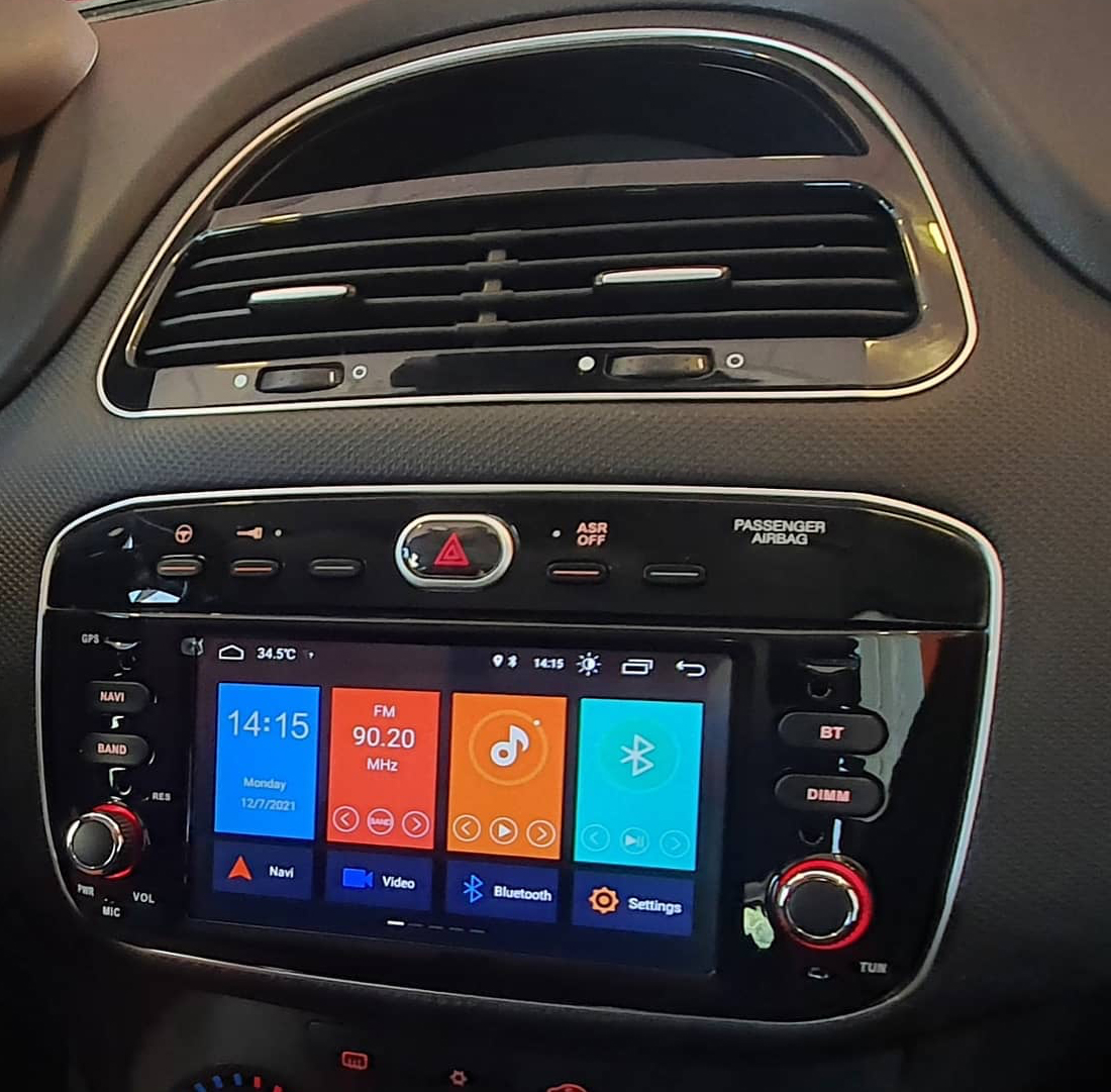 Autoradio tactile GPS Android 13.0 et Apple Carplay Fiat Punto et Punto Evo