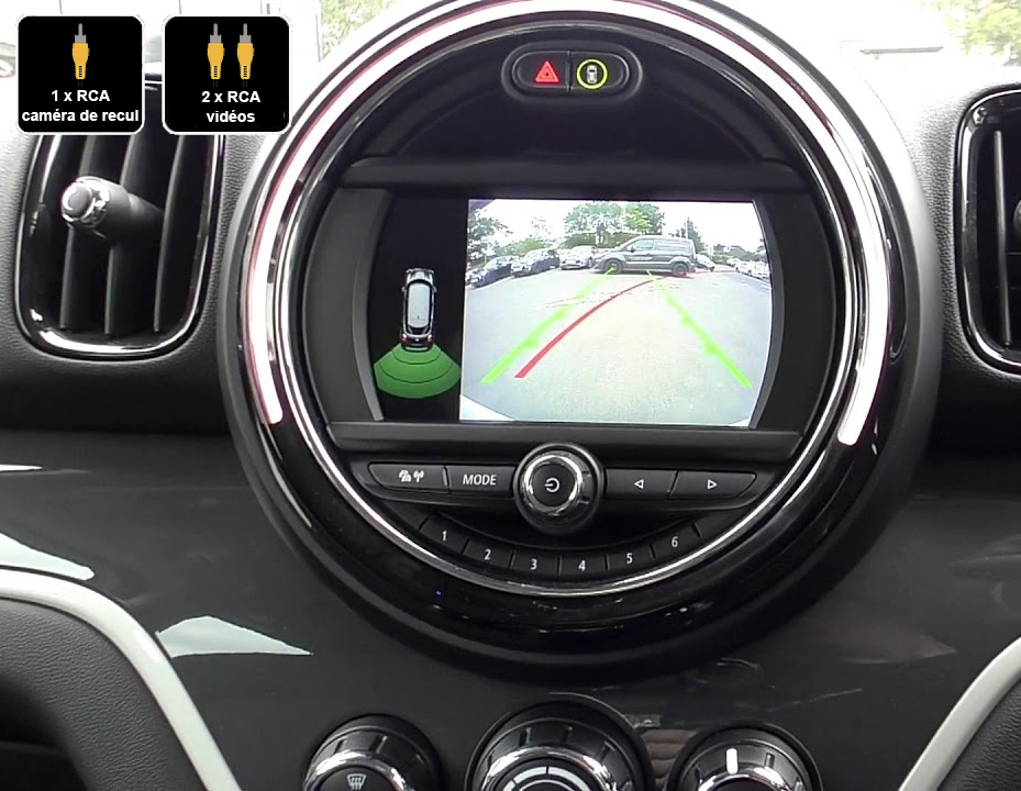 Interface Multimédia vidéo pour caméra compatible Mini Countryman de 2017 à 2020