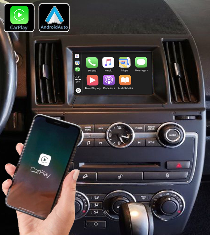 Système Apple Carplay sans fil et Android Auto pour Land Rover Freelander de 2012 à 2015