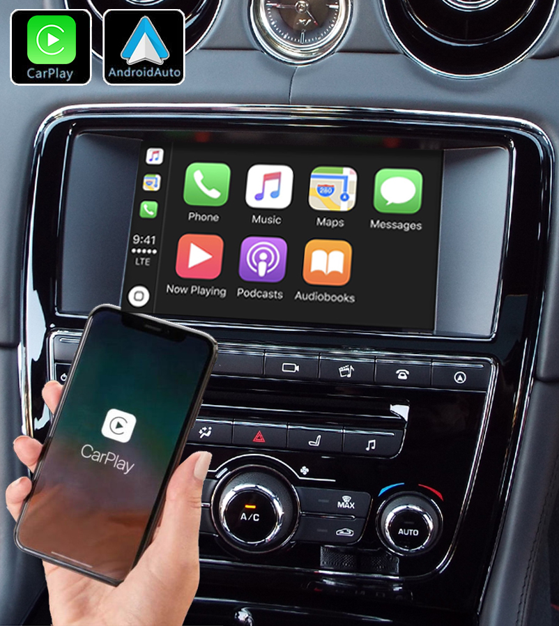 Système Apple Carplay sans fil et Android Auto pour Jaguar XJ de 2010 à 2019