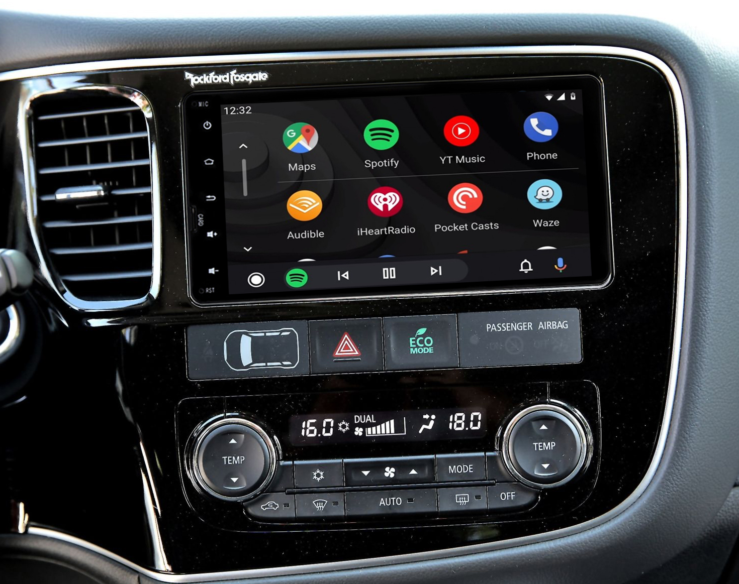 Autoradio tactile GPS Android, Apple Carplay Mitsubishi Outlander