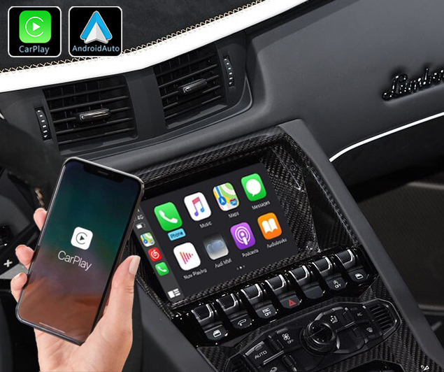 Système Apple Carplay sans fil et Android Auto pour Lamborghini Aventador de 2011 à 2020