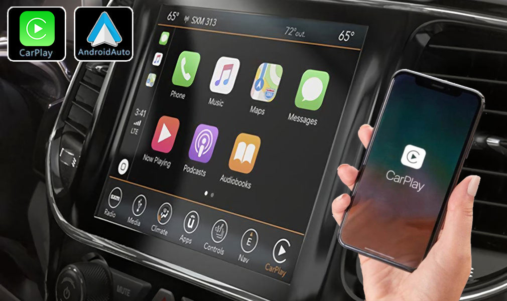 Système Apple Carplay sans fil et Android Auto pour Jeep Compass de 2016 à 2021