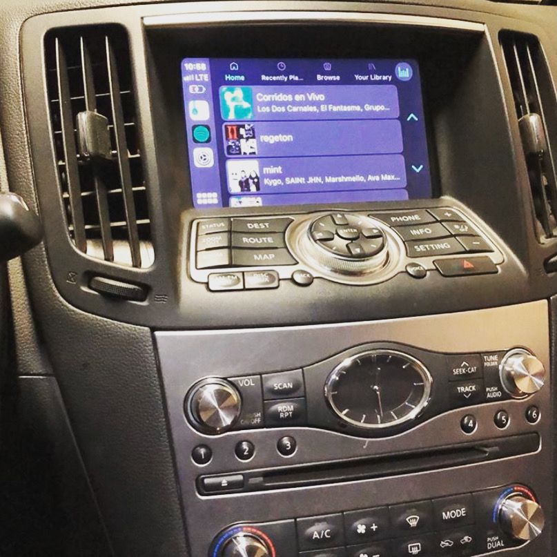 Système Apple Carplay sans fil et Android Auto pour Infiniti Q60