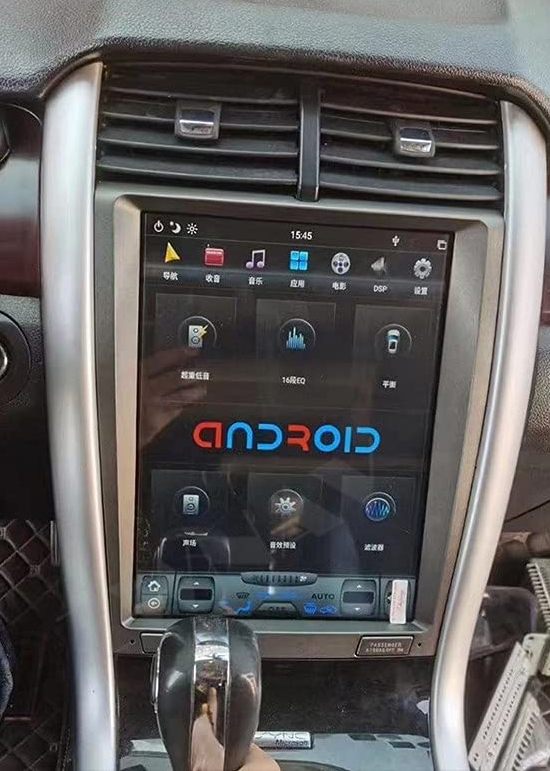 Ecran Tesla Style GPS Android 11.0 et Apple Carplay Ford Edge de 2010 à 2014