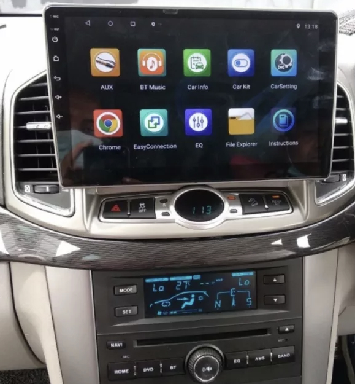 Ecran tactile QLED GPS Apple Carplay et Android Auto sans fil Chevrolet Captiva de 2011 à 2018