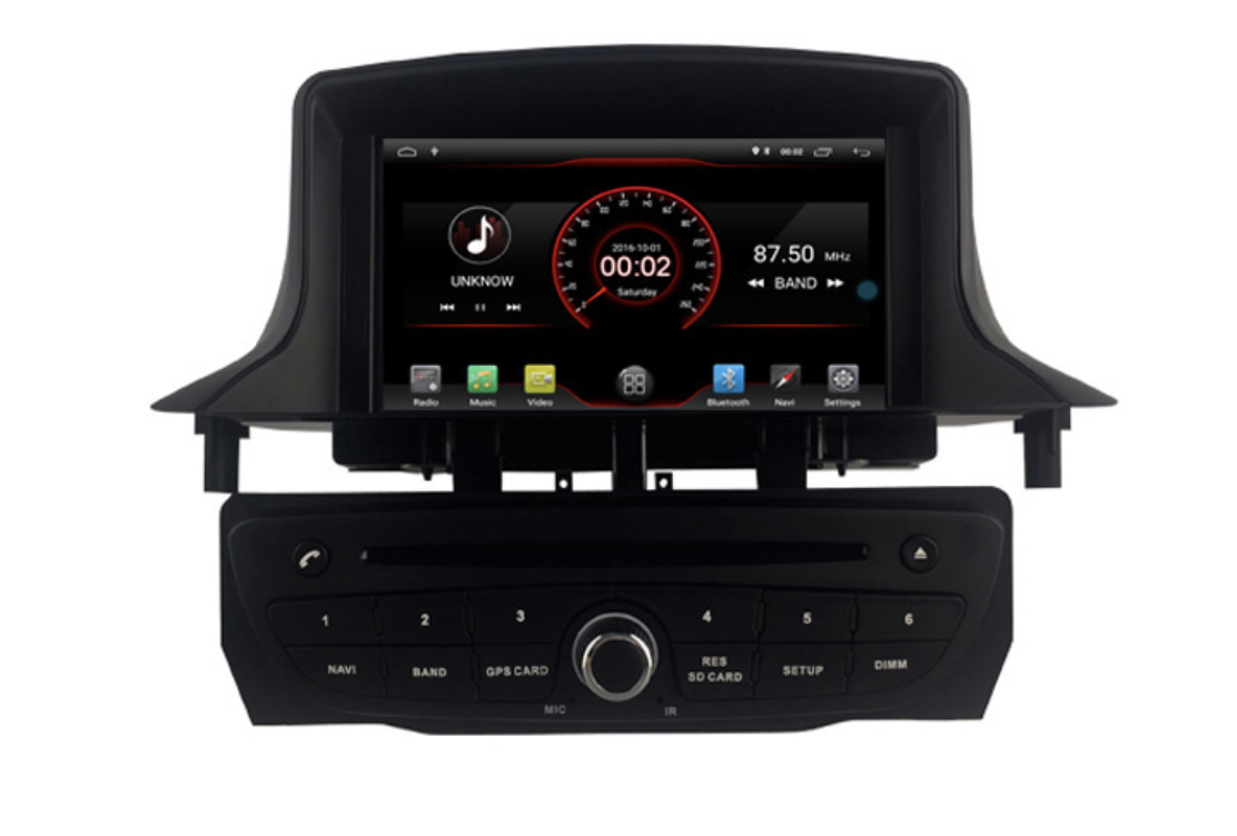 Autoradio tactile GPS Android 10.0 et Apple Carplay Renault Megane 3 de 2008 à 2016 et Fluence