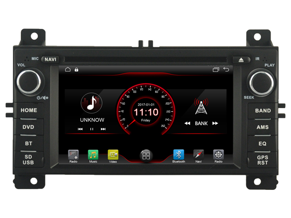 Autoradio tactile GPS Android 10.0 et Apple Carplay Jeep Grand Cherokee de 2011 à 2013