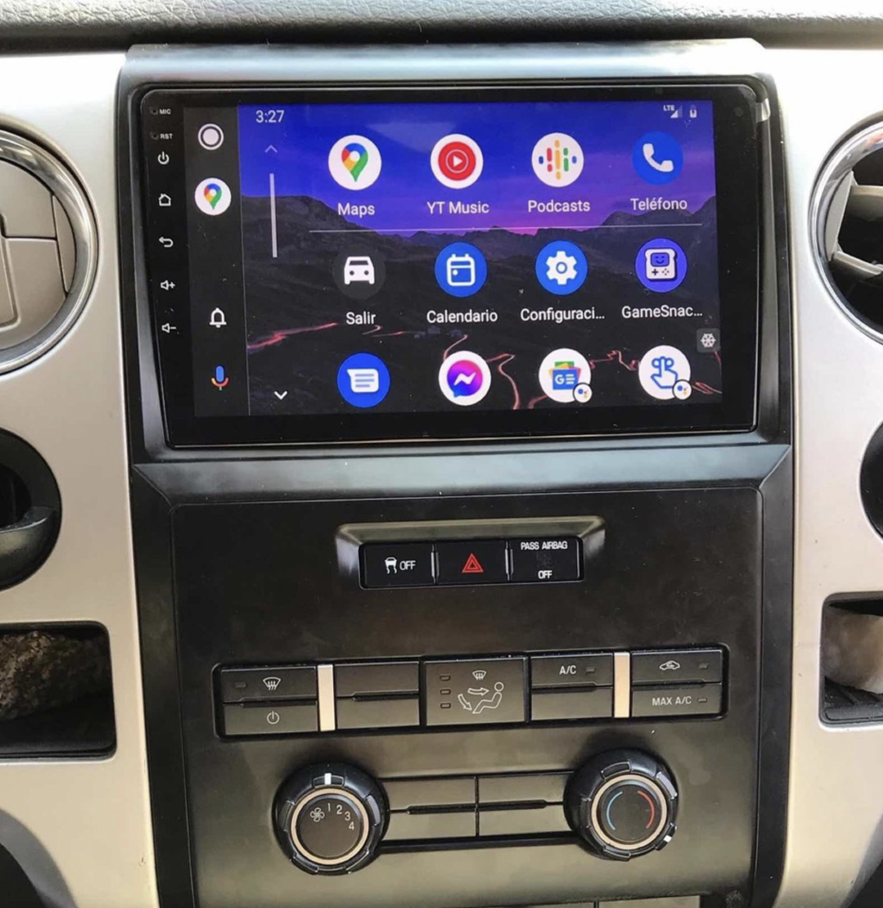 Ecran tactile QLED GPS Apple Carplay et Android Auto sans fil Ford F150 de 2010 à 2014