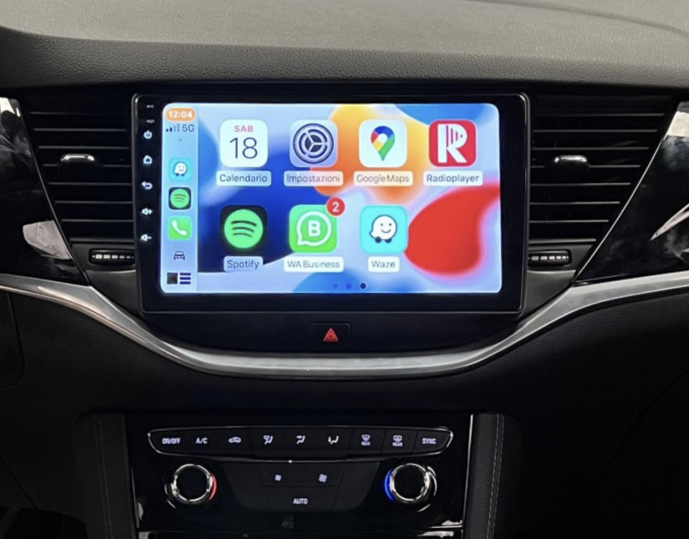 Ecran tactile QLED GPS Apple Carplay et Android Auto sans fil Opel Astra de 2015 à 2019