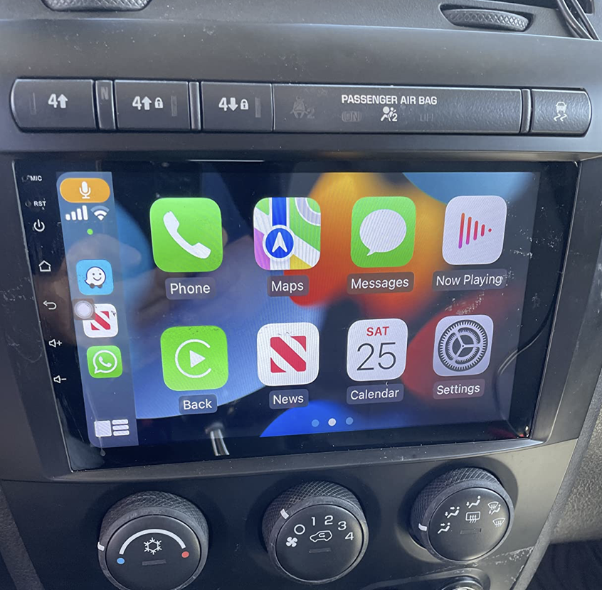 Ecran tactile QLED GPS Apple Carplay et Android Auto sans fil Hummer H3 de 2005 à 2011