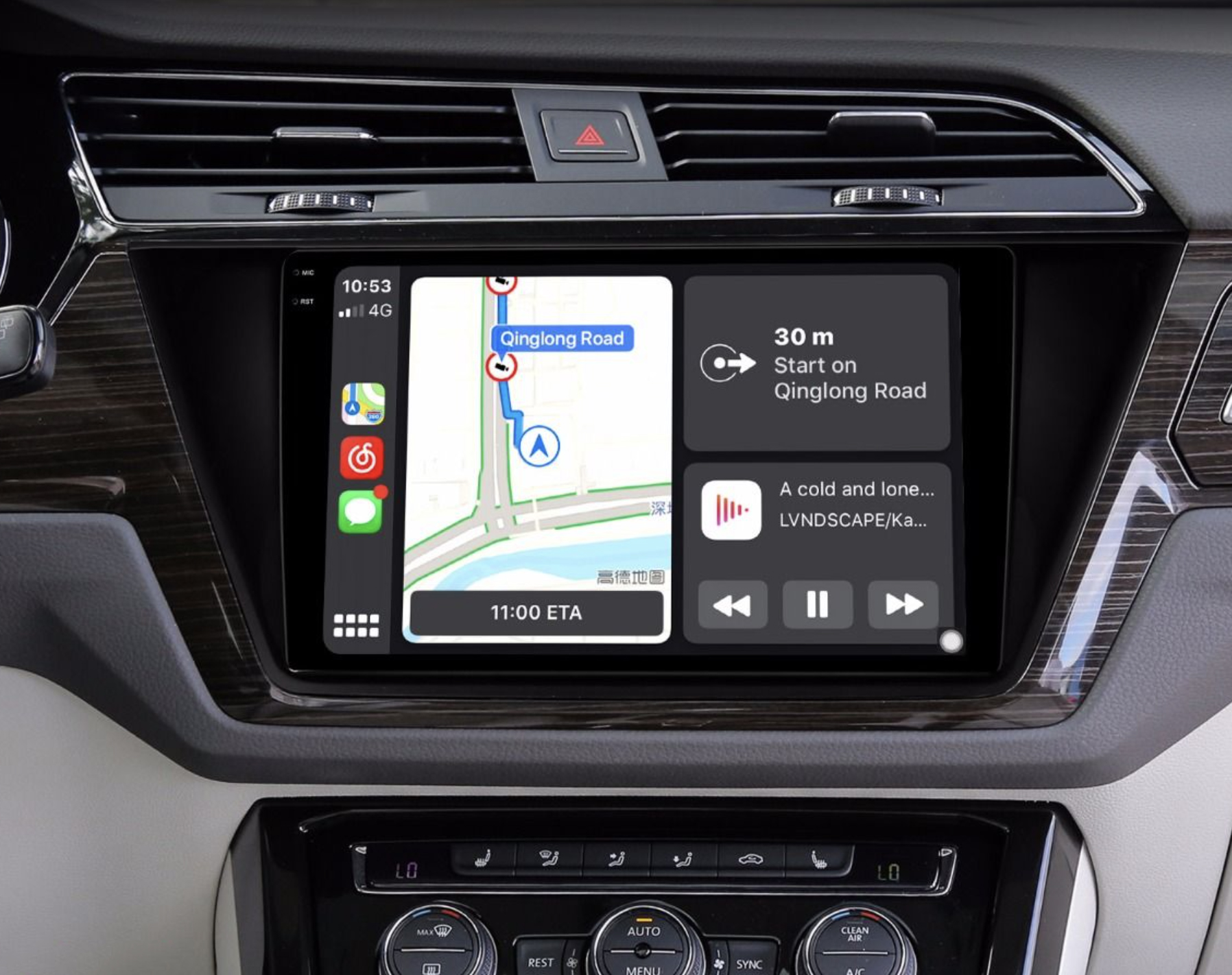 Ecran tactile QLED GPS Apple Carplay et Android Auto sans fil Volkswagen Touran depuis 2016