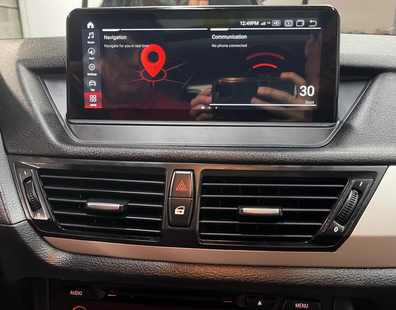 Autoradio tactile Android 13.0 et Apple Carplay BMW X1 E84 de 2009 à 2015