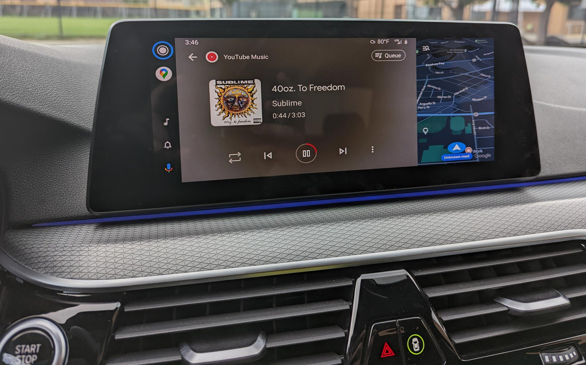 Autoradio tactile Android 12.0 GPS et Apple Carplay sans fil BMW Série 5 G30 et BMW Série 6 G32 depuis 2018