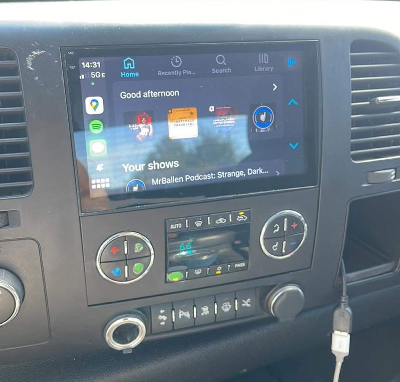 Autoradio tactile GPS Android 12.0 et Apple Carplay Chevrolet Avalanche, Tahoe, Suburban et Silverado de 2007 à 2014