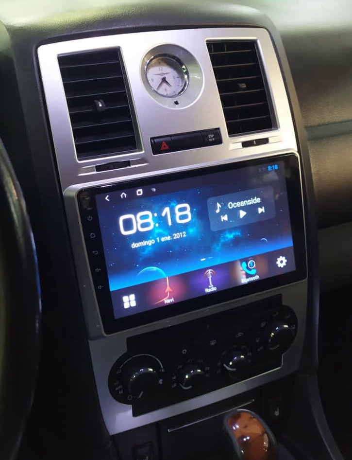 Autoradio GPS à écran tactile QLED Android 12.0 et Apple Carplay Chrysler 300C de 2004 à 2008