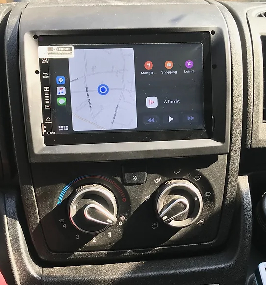 Autoradio tactile GPS et Apple Carplay sans fil Citroën Jumper de 2011 à 2014