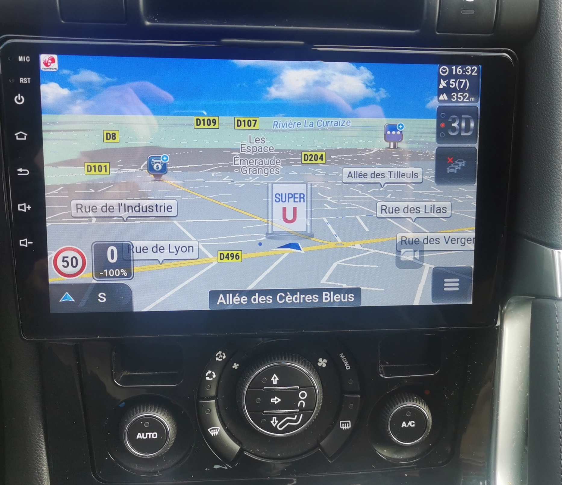 Autoradio tactile GPS Android Auto et Apple Carplay Peugeot 3008