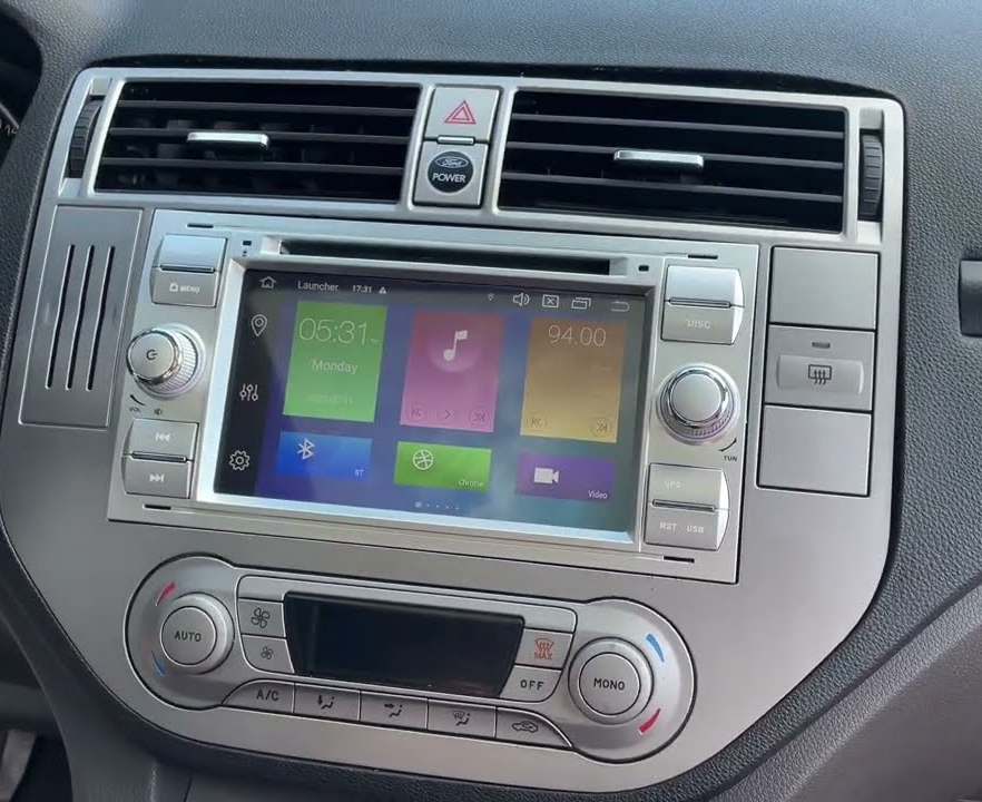 Autoradio tactile GPS Android 12.0 et Apple Carplay Ford C-Max, Kuga, Focus, Fiesta, Fusion, Transit, S-Max