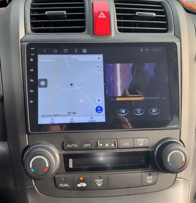 Ecran tactile QLED GPS Apple Carplay et Android Auto sans fil Honda CR-V 2006 à 2012