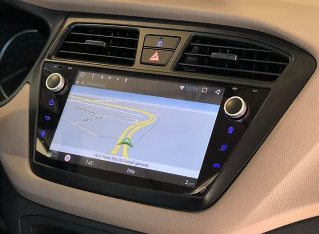 Autoradio tactile GPS Android 13.0 et Apple CarPlay sans fil Hyundai i20 de 2015 à 2020