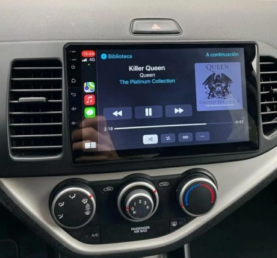 Ecran tactile QLED GPS Apple Carplay et Android Auto sans fil Kia Picanto de 2011 à 2016
