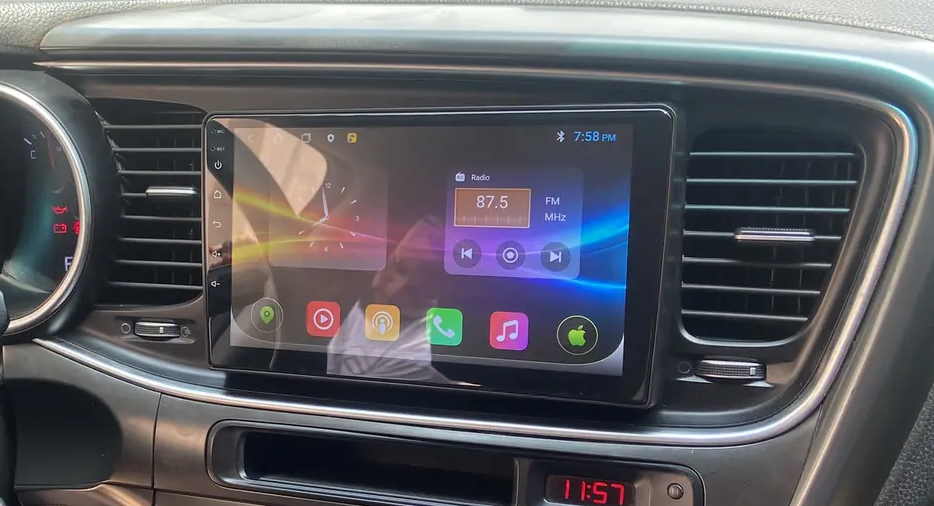 Ecran tactile QLED GPS Apple Carplay et Android Auto sans fil Kia Optima de 2013 à 2015