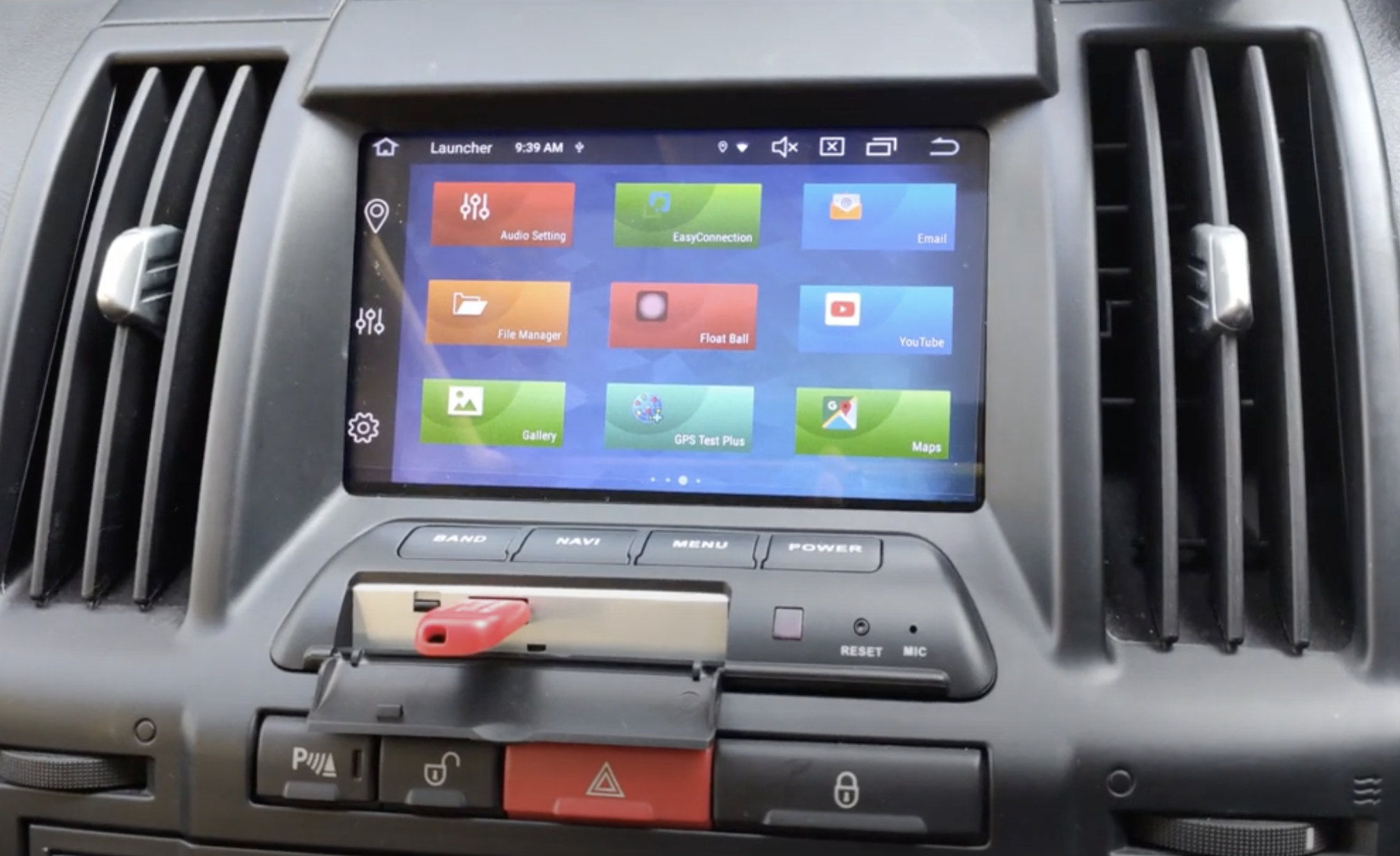 Autoradio tactile GPS Android 12.0 et Apple Carplay Land Rover Freelander de 2007 à 2014
