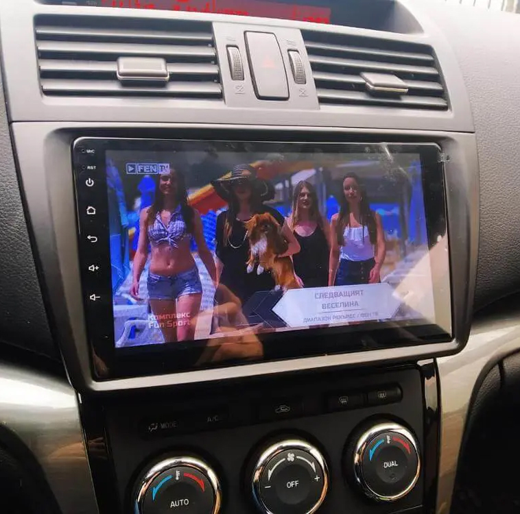 Ecran tactile QLED GPS Apple Carplay et Android Auto sans fil Mazda 6 de 2007 à 2012