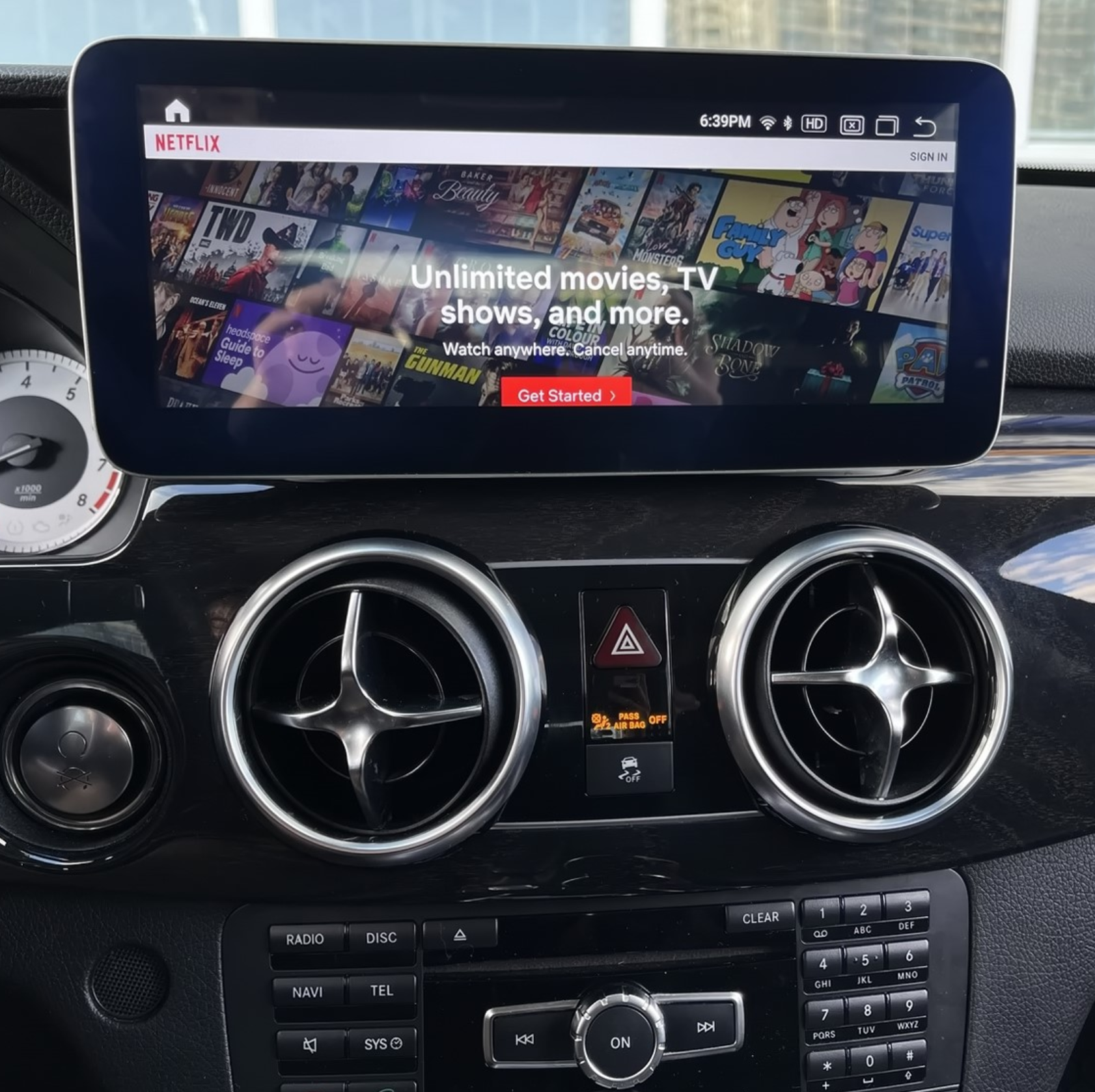 écran tactile acces netflix