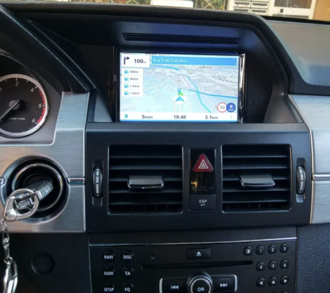 Autoradio tactile GPS Android 12.0 et Apple CarPlay USB Mercedes GLK X204 de 2008 à 2012