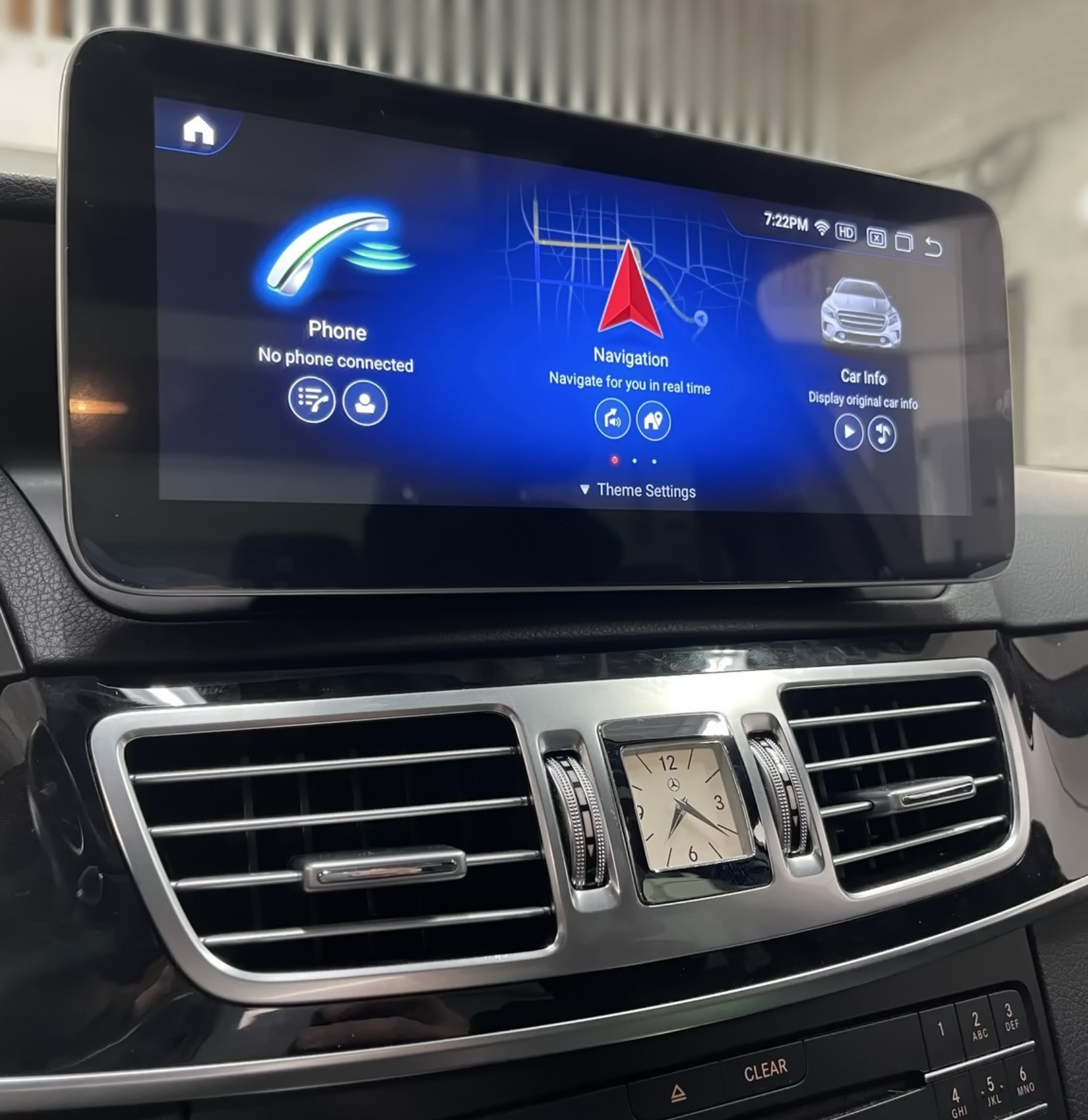 Autoradio tactile Android 12.0 et Apple Carplay Mercedes Classe E de 2009 à 2016