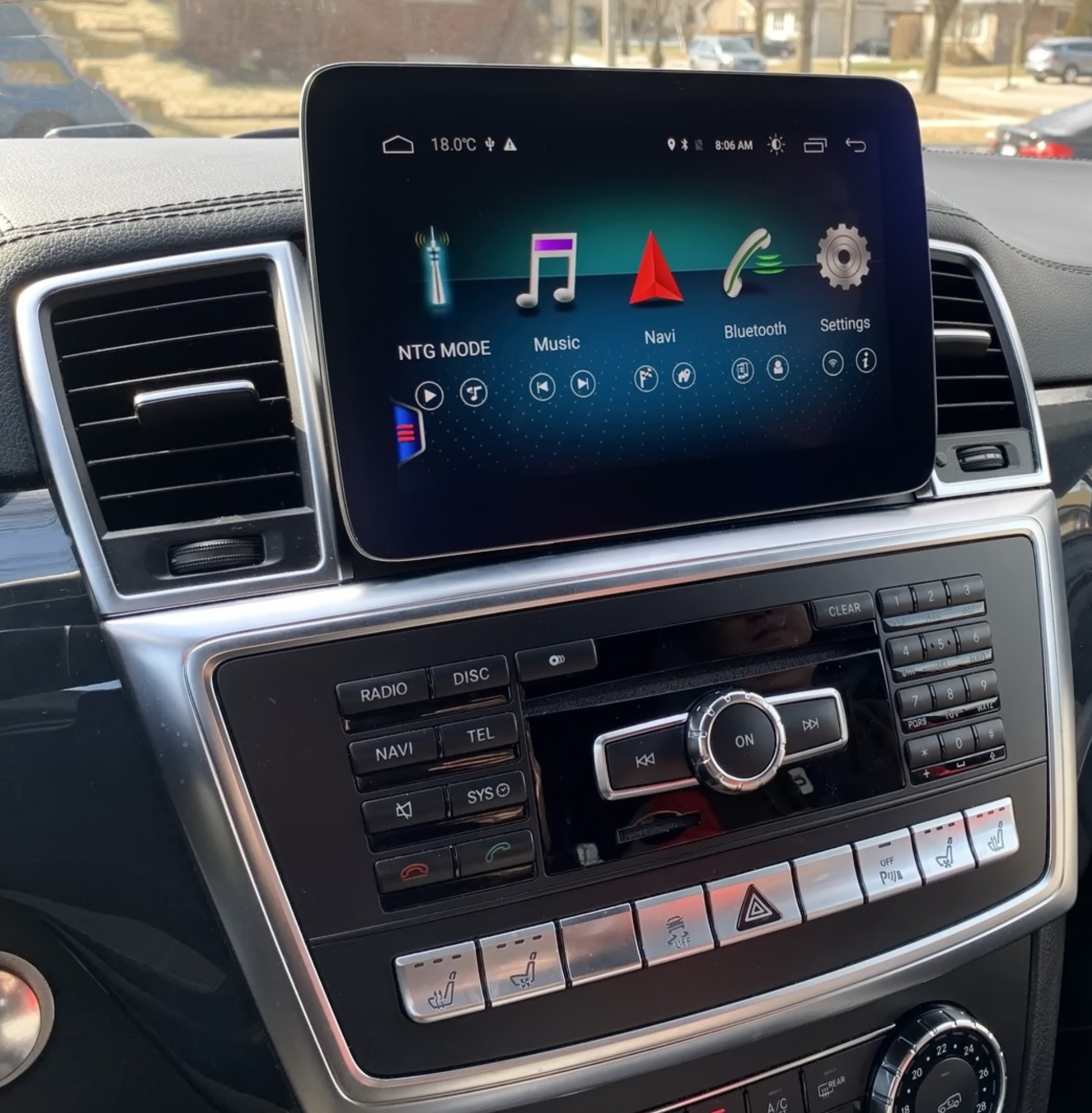 Autoradio tactile Android 13.0 et Apple Carplay Mercedes ML et GL de 2012 à 2015