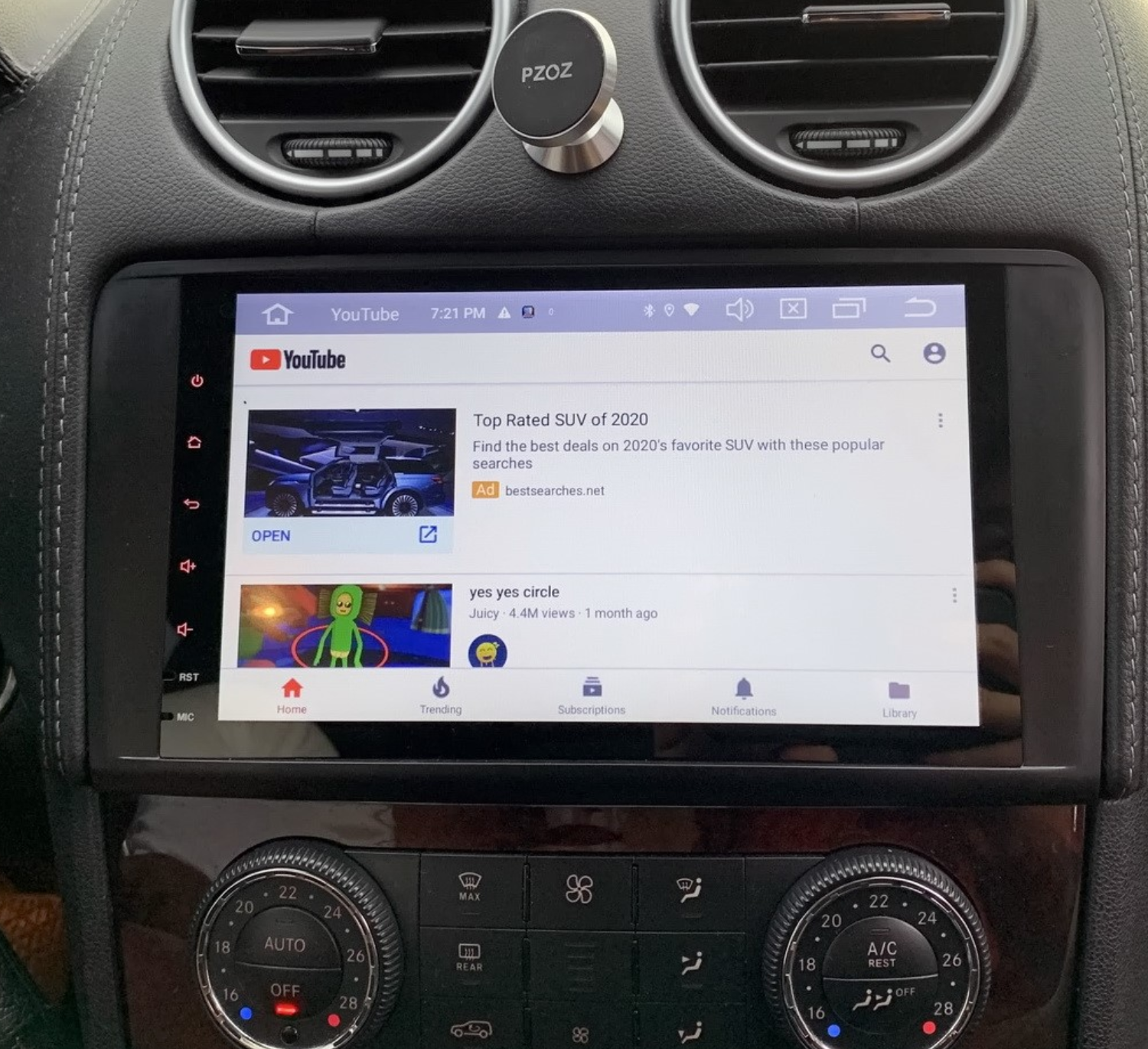 Ecran tactile QLED GPS Apple Carplay et Android Auto sans fil Mercedes ML et GL de 2005 à 2012
