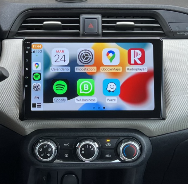 Ecran tactile QLED GPS Apple Carplay et Android Auto sans fil Nissan Micra depuis 2017