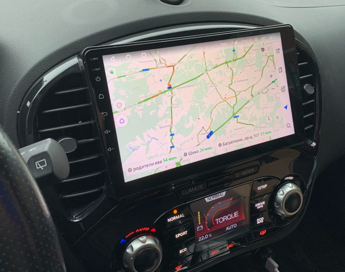 Ecran tactile QLED GPS Apple Carplay et Android Auto sans fil Nissan Juke de 2010 à 2018