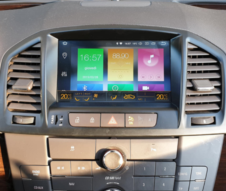 Autoradio tactile GPS Android 12.0 et Apple Carplay Opel Insignia de 11/2008 à 09/2013