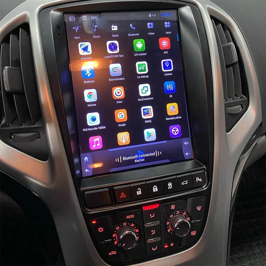 Ecran Tesla Style GPS Android 12.0 et Apple Carplay Opel Cascada de 2013 à 2019