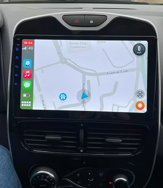 Ecran tactile QLED GPS Apple Carplay et Android Auto sans fil Renault Zoe et Clio IV de 2012 à 2018