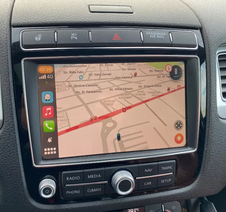 Autoradio tactile GPS Android 10.0 et Apple Carplay Volkswagen Touareg de 04/2010 à 2017