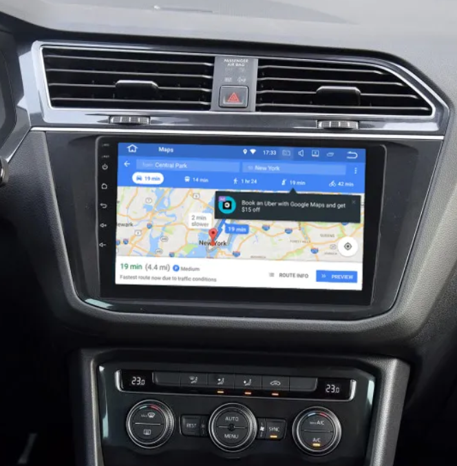 Ecran tactile QLED GPS Apple Carplay et Android Auto sans fil Volkswagen Tiguan depuis 2017