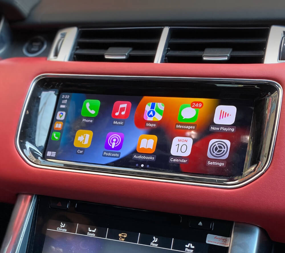 Autoradio tactile GPS Android 12.0 et Apple Carplay Range Rover Sport de 2013 à 2017