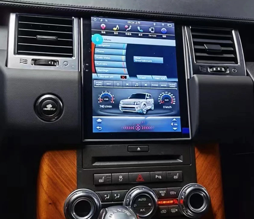 Autoradio tactile GPS Android Auto et Apple Carplay Range Rover Sport de 2009 à 2013