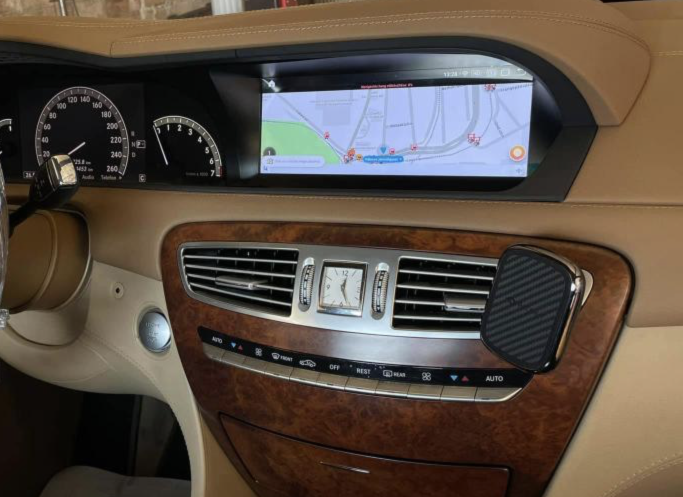Autoradio tactile Android 10.0 et Apple Carplay Mercedes Classe S W221 de 2006 à 2013