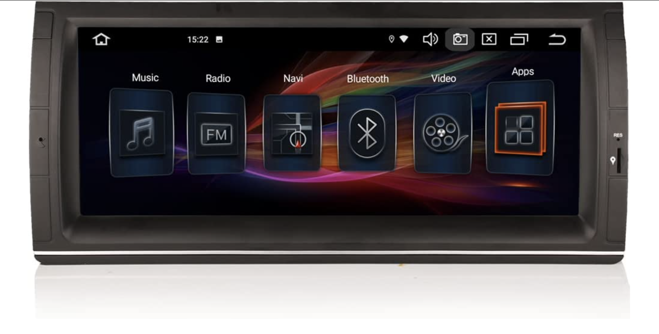 Autoradio tactile GPS Android 10.0 et Apple Carplay BMW X5 E53 et BMW Série 5 E39
