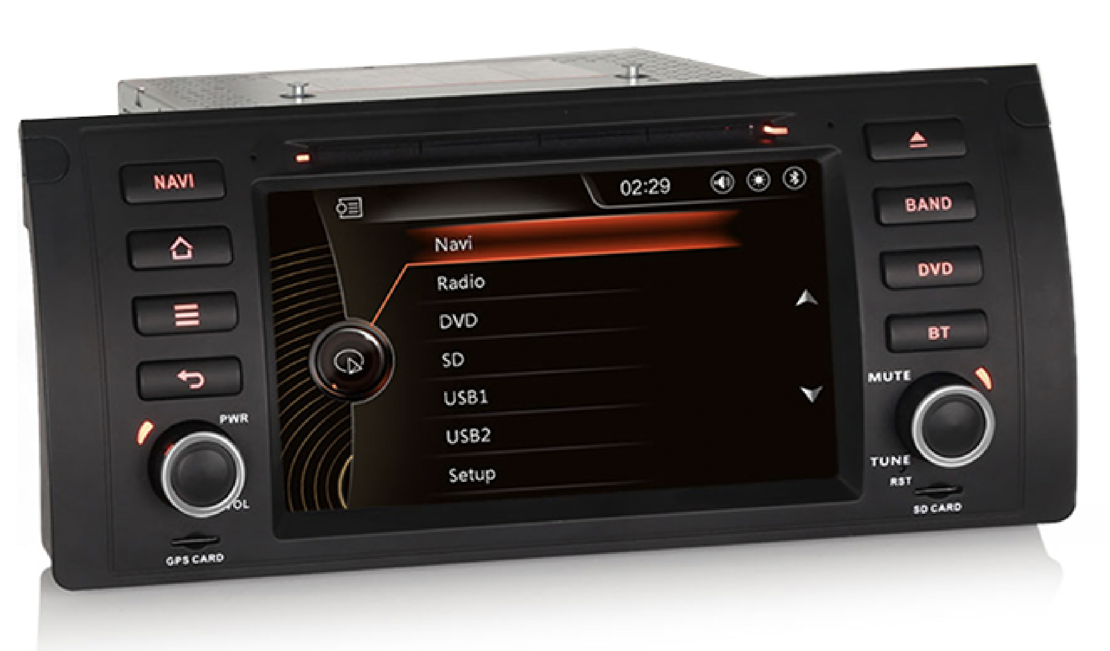 Autoradio tactile GPS et Apple Carplay BMW X5 E53 et BMW Série 5 E39