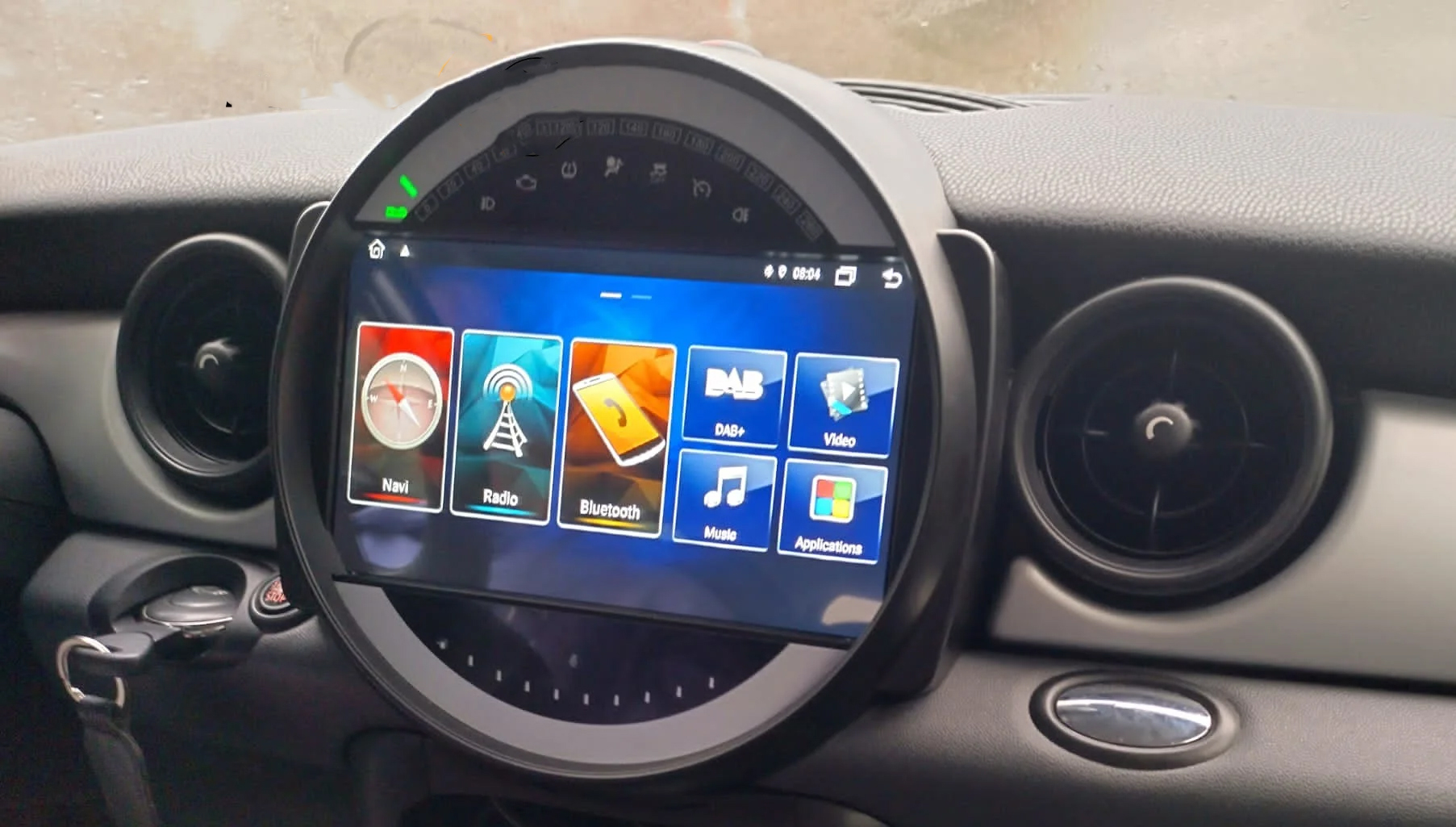 Autoradio tactile GPS Android 13.0 et Bluetooth Mini Cooper R56, Roadster R59, Coupé R58 et Clubman R55 de 2010 à 2015
