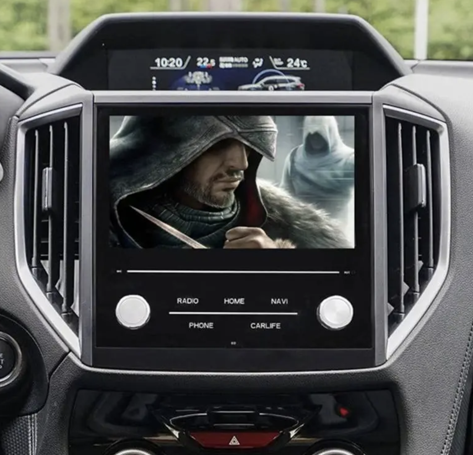 Autoradio tactile GPS Android 13.0 et Apple Carplay Subaru Forester de 2018 à 2021