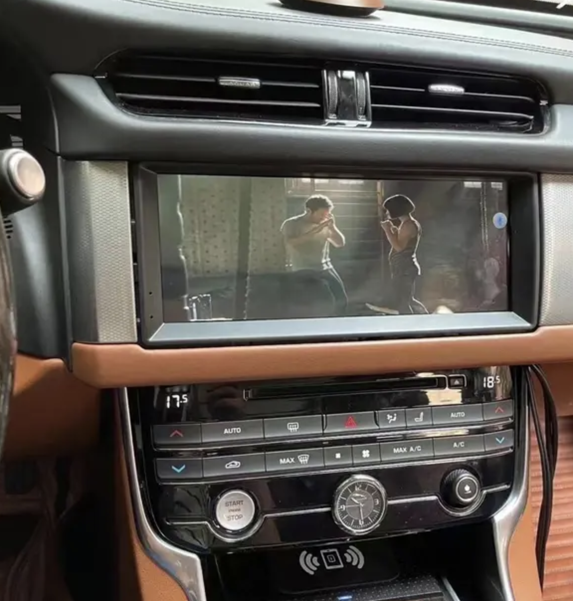 Autoradio tactile GPS Android 13.0 et Apple Carplay Jaguar XF de 2015 à 2020